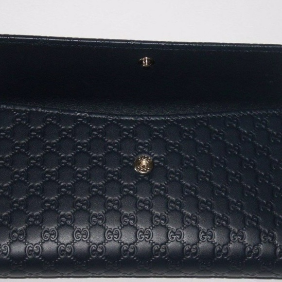 Gucci GG MICROGUCCISSIMA Wallet in Blue - Picture 5 of 8